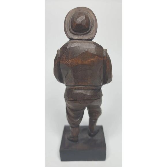 Vintage OURO Carved Wooden Statue of a Man from Spain NO. 1022 U99 - Picture 3 of 6